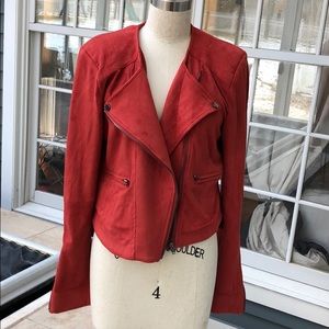NWT FATE Women’s Burnt Orange Suede Jacket size Small. VERY COMFORTABLE